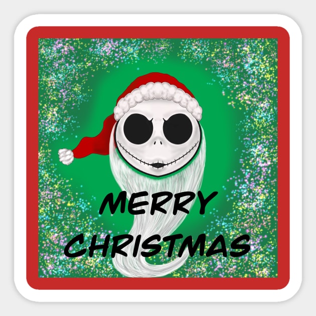 Merry Christmas Jack Sticker by DraggucciArts